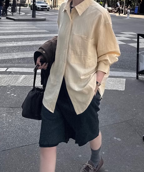 minimal color shirt/3color