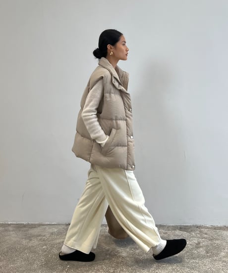 【FINE】white goose down vest