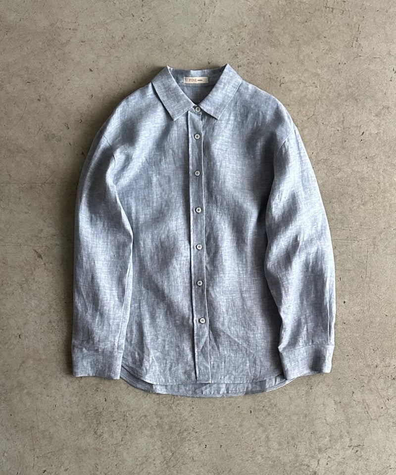 【新品タグ付き】ファシル　FASHIRU　リネン100%　オーバーサイズシャツ 新品タグ付き】ファシル FASHIRU リネン100% オーバーサイズ