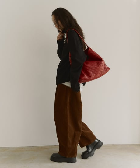 corduroy wide pants/3color