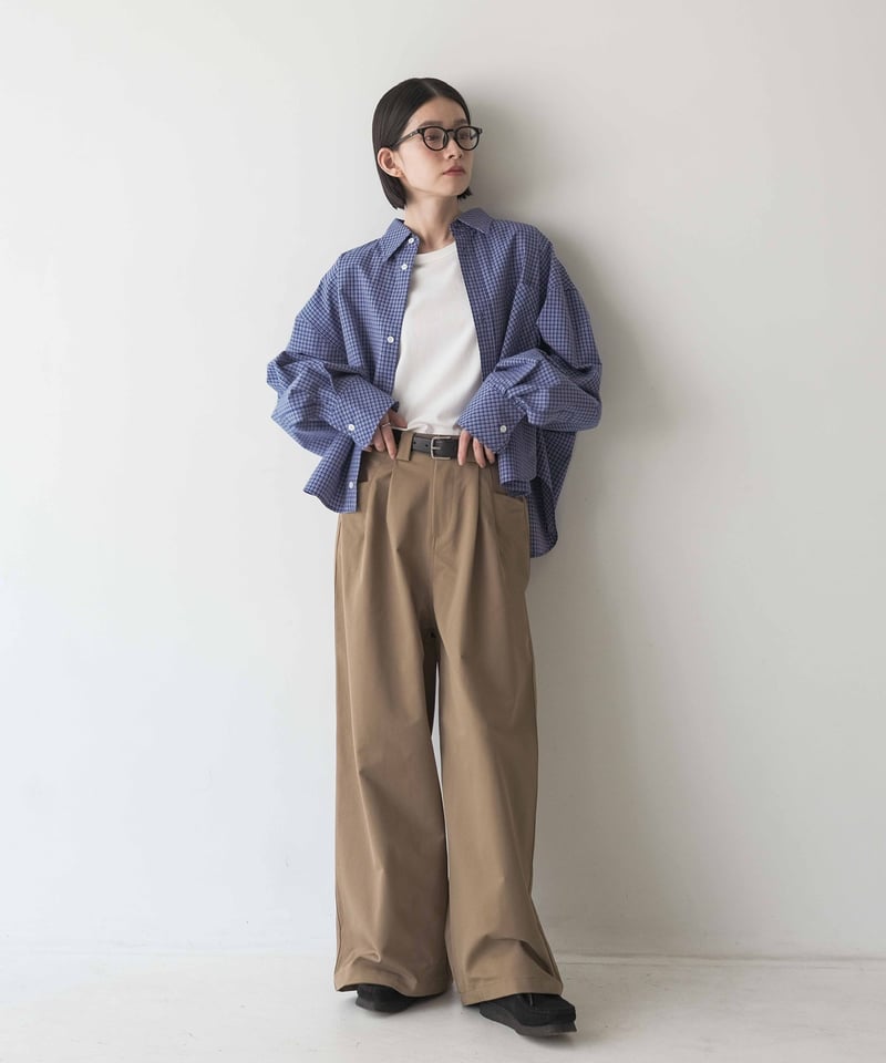 wide chino slacks/3size/3color | F A S H I R U