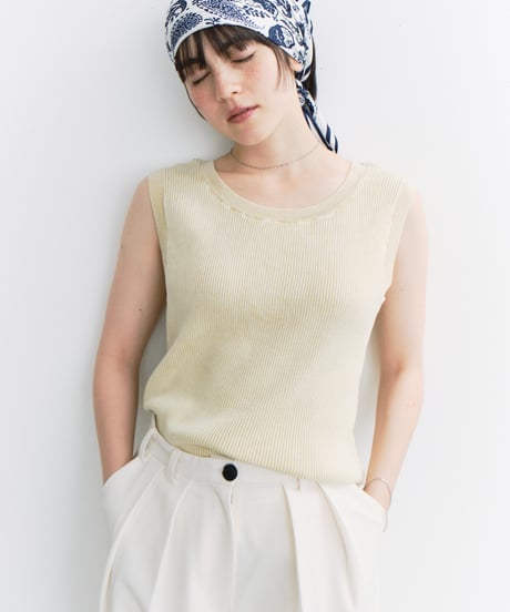 stone wash rib tank top