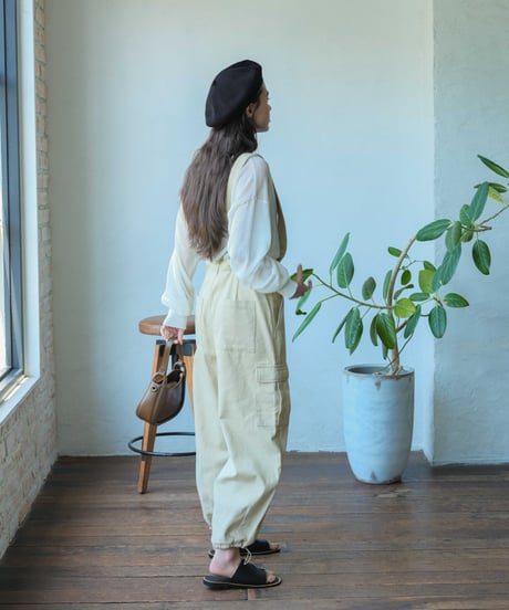 cargo pants with suspenders/2color