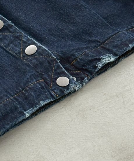 V neck denim jacket
