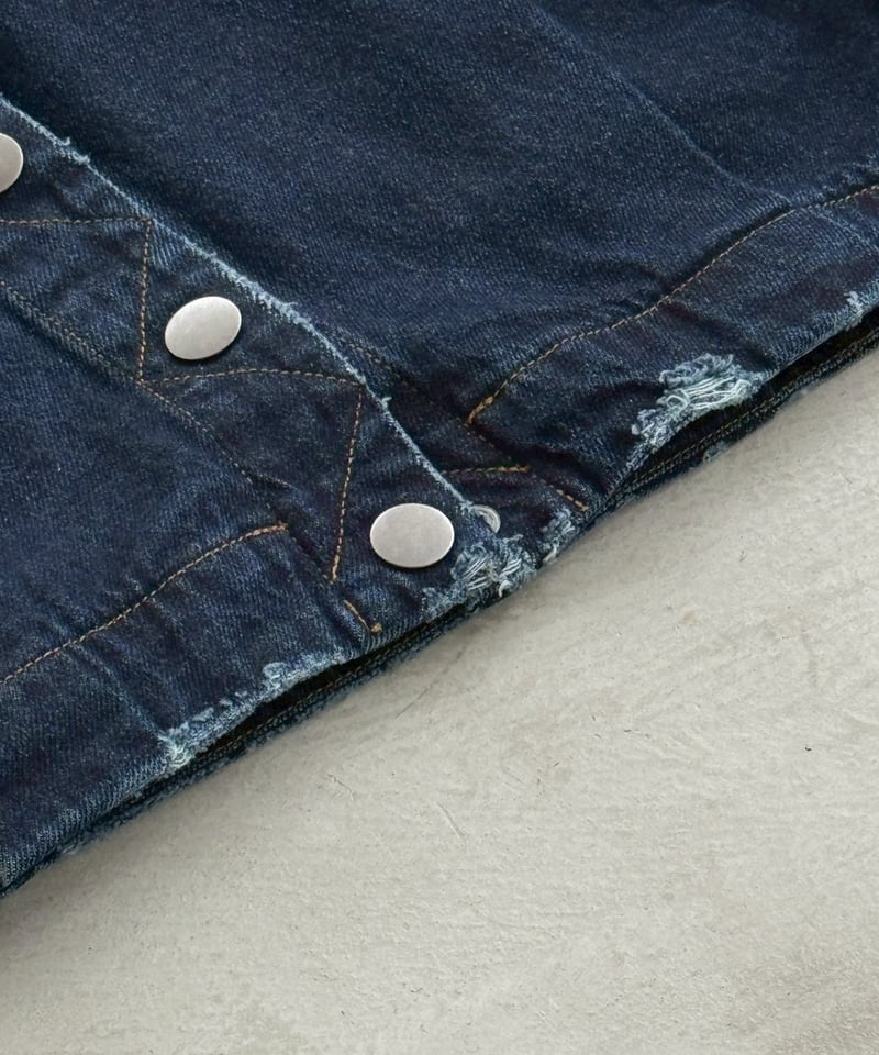 V neck denim jacket | F A S H I R U