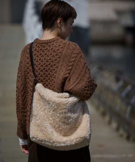 wool blend aran knit/5color
