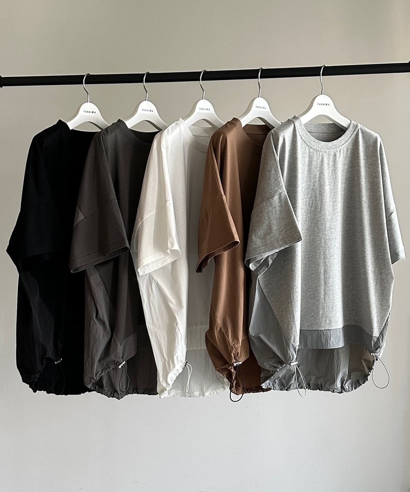 NEW COLOR】back switching drawst pullover/2colo