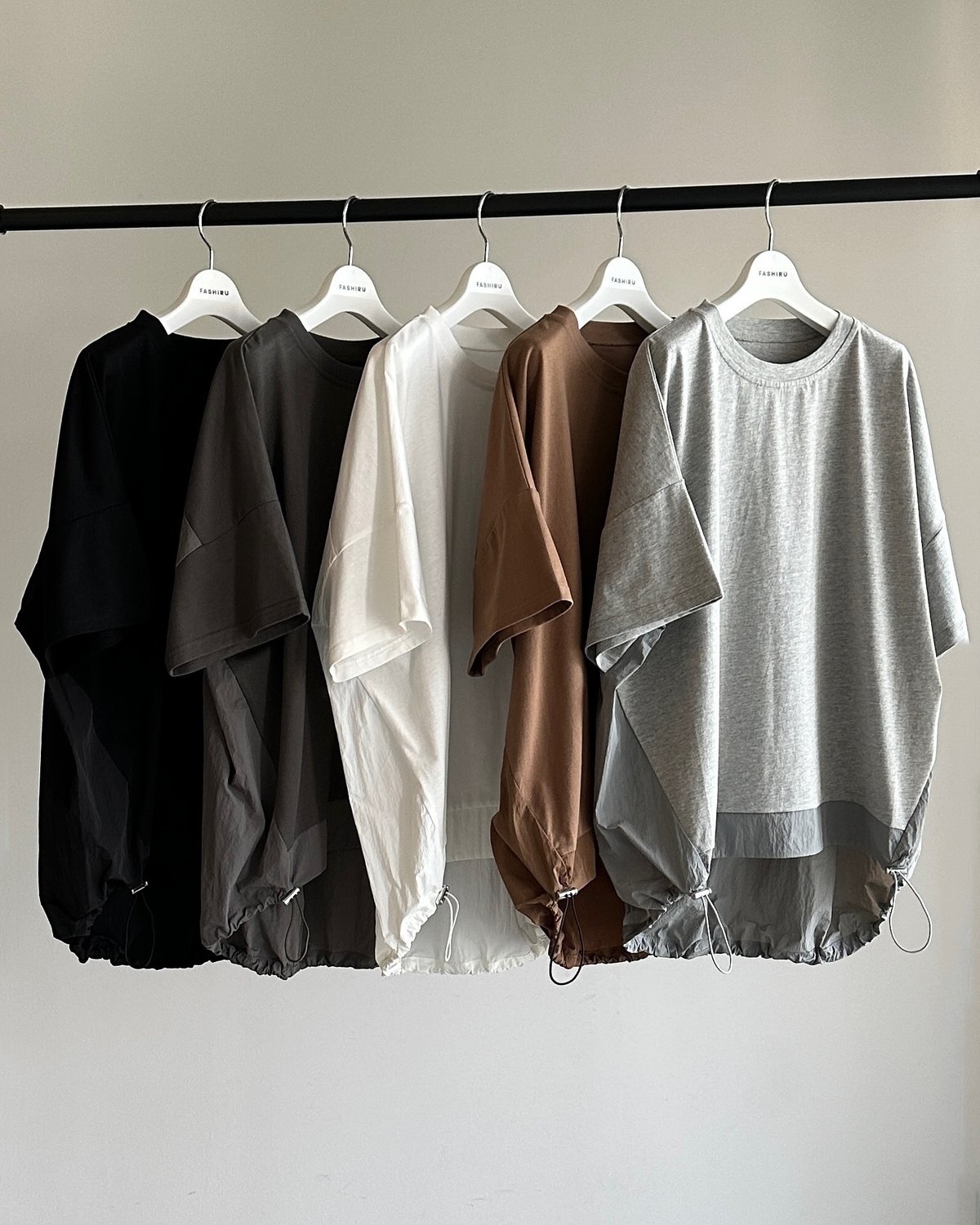 NEW COLOR】back switching drawst pullover/2colo