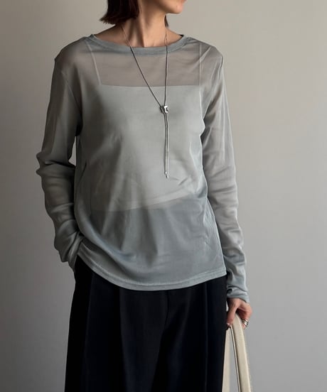 power net sheer pullover/4color