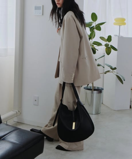 collarless jacket / 2color（セットアップ対応）