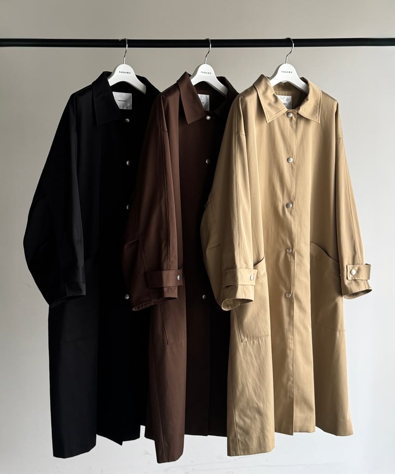 FASHIRU ステンカラーコート ミドル soutien collar coat - middle/3color | F A S H I