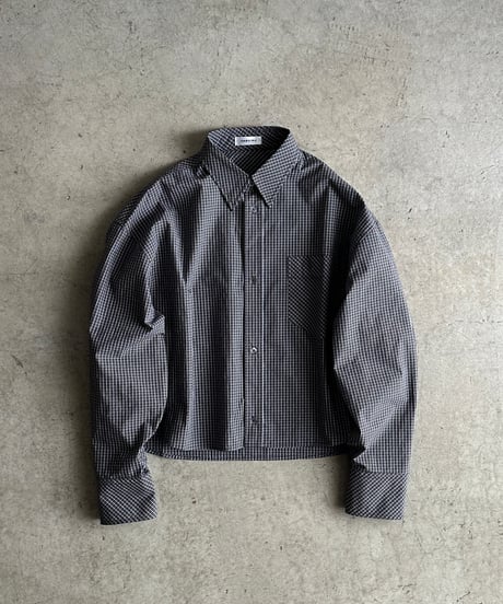 bias pocket check shirts/2color