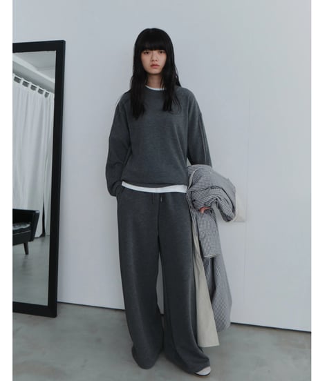 pin tuck sweatshirt / 2color（セットアップ対応）
