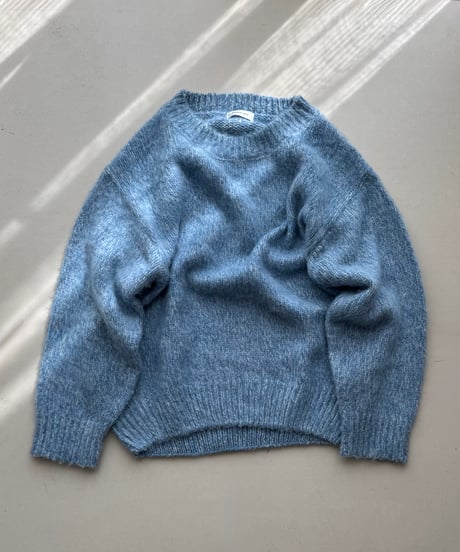 mohair blend mixed color knit/4color