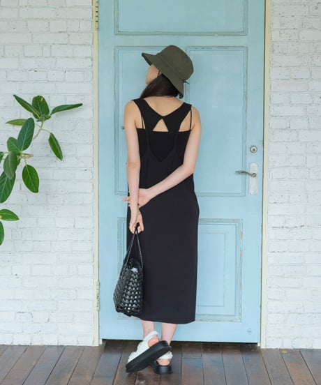 back twist cami dress