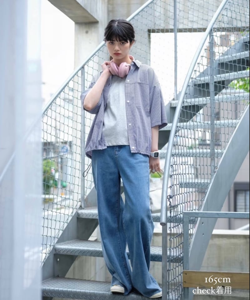 【新品】drawst half sleeve shirtsハーフスリーブシャツ drawst half sleeve shirts/3color | F A S H I R U