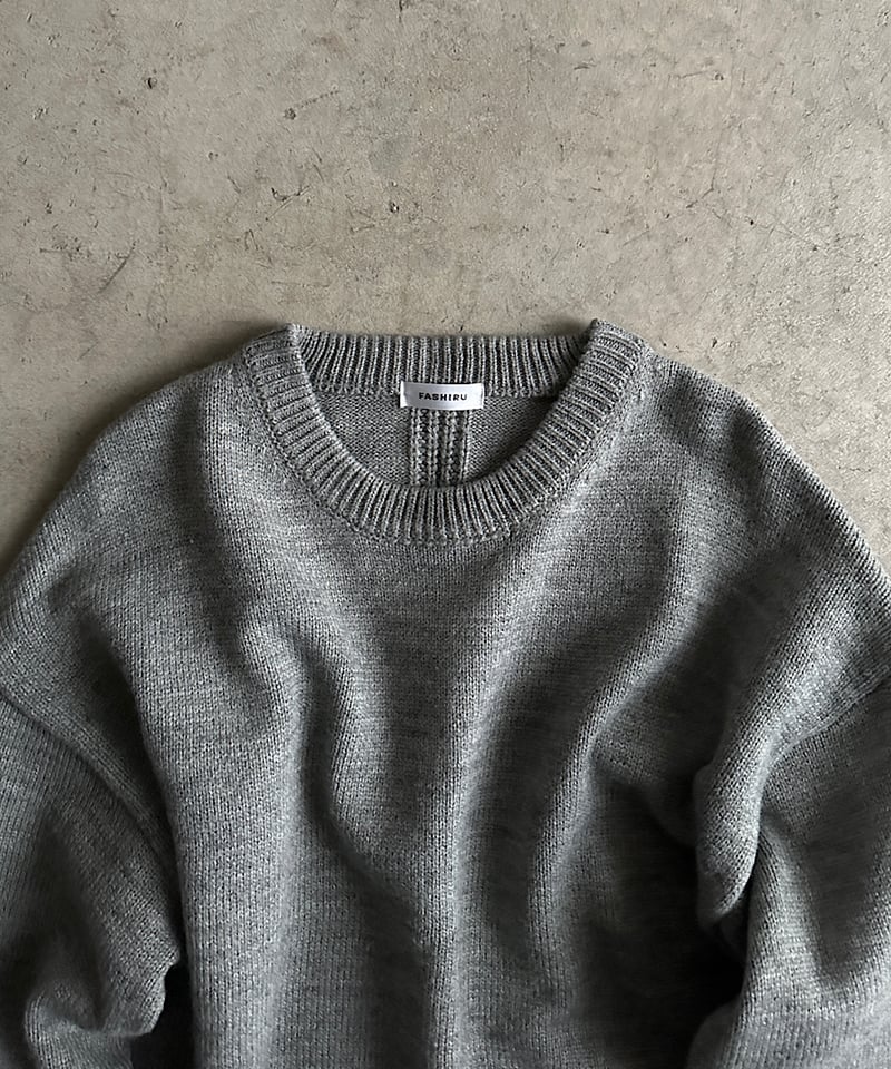wool blend loose knit/2color | F A S H I R U