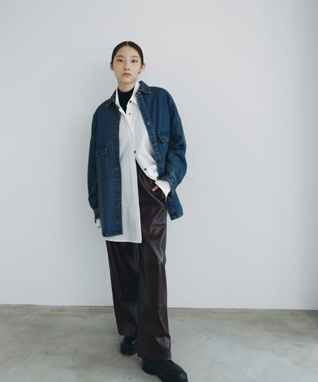 【FINE】typewriter dress over shirts/2color