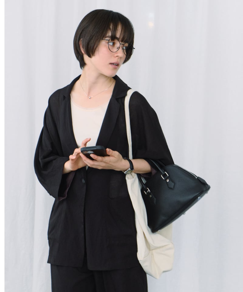 sheer dolman sleeves jacket | F A S H I R U