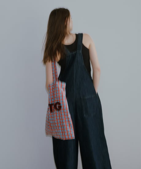 wide denim overall