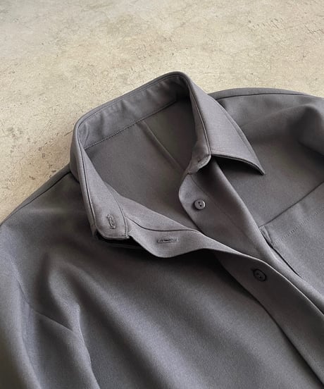 cropped drape shirts（セットアップ対応)/2color