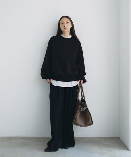 【FINE】tencel blend loose pants（setup対応）/2color/2size
