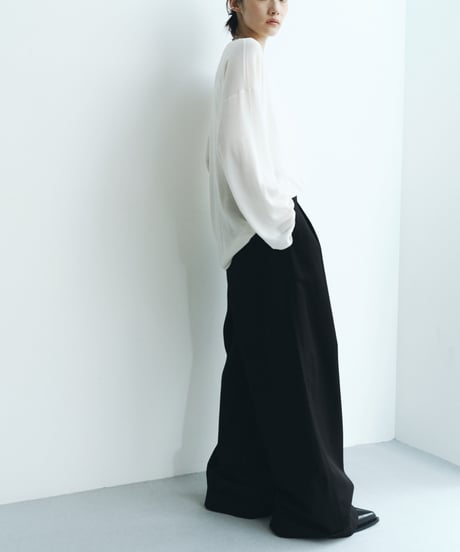 【FINE】sheer drape long sleeve/2color