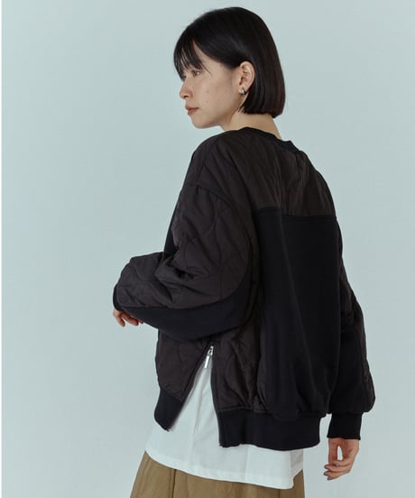 quilted docking pullover/2color