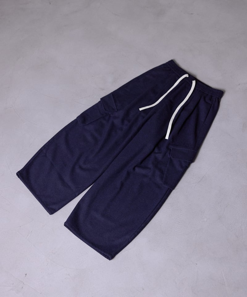 wool blend curved pants/2size | F A S H I R U