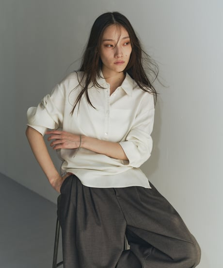 【FINE】smooth waist shape shirts