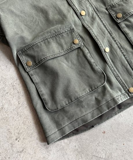 check cuff field jacket/2color