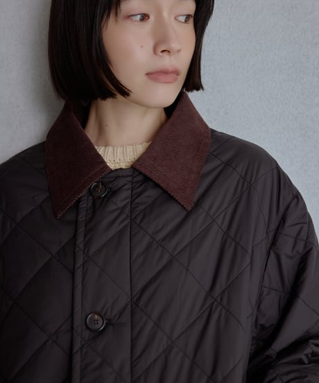 【Set A】quilted corduroy collar jacket/2color