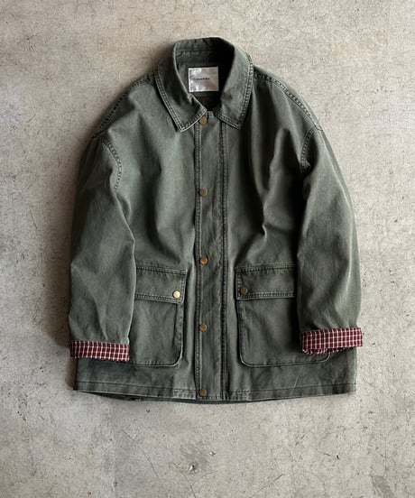check cuff field jacket/2color