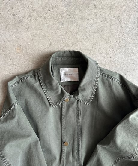check cuff field jacket/2color
