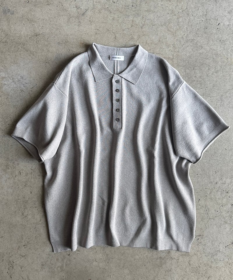 ★新品タグ付き★FASHIRU ビッグポロニット ネイビー NEW COLOR】big polo knit / 2color | F A S H I R U