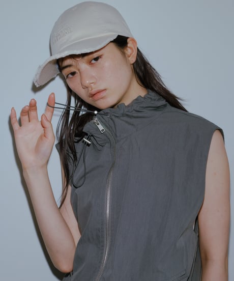 nylon drawst set up（vest × skirt )