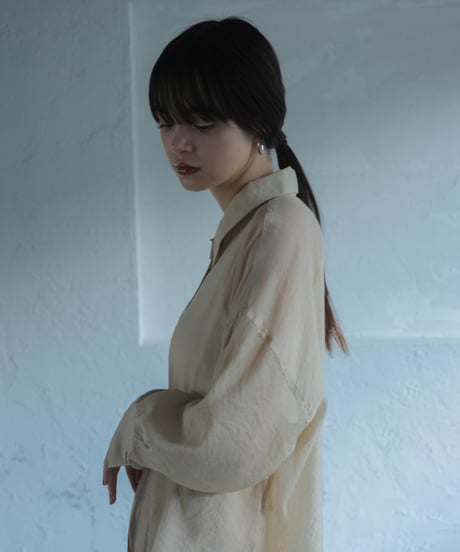 soft sheer blouse/2color