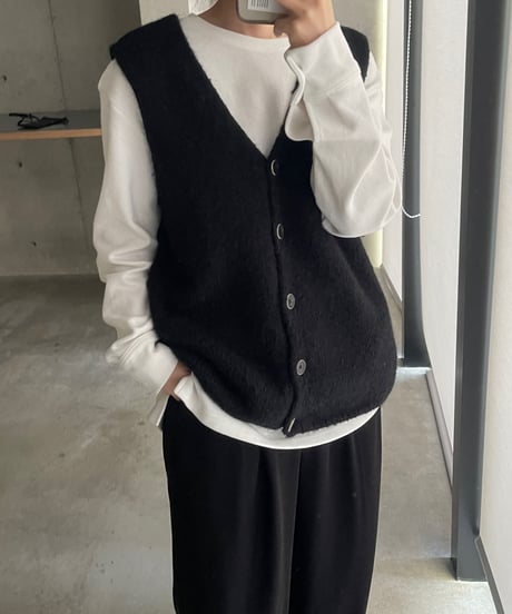 front button vest/2color