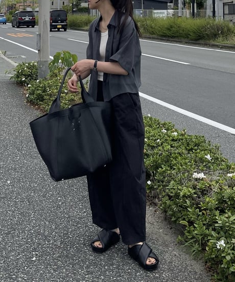 cotton rib american sleeve tank top（japan made）/2color