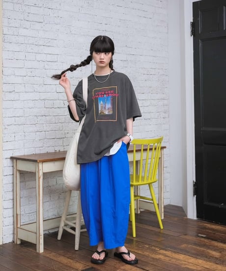 loose tapered shaka pants/2color