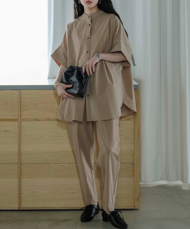 FASHIRU テーパードパンツ（ブラウン）