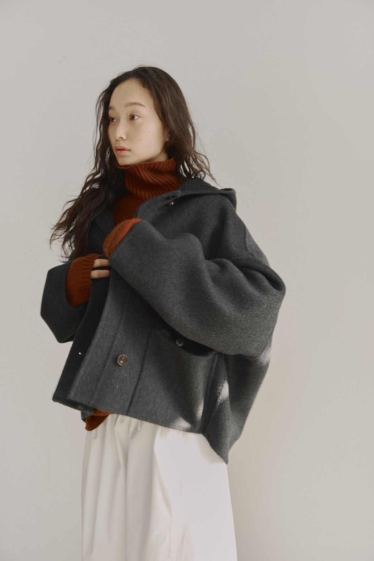 ジャケット・アウター FASHIRU hoodie wool short coat fit=scale-down,w=1200