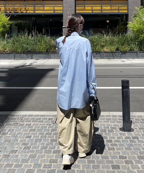 smooth cotton loose tapered pants/3color