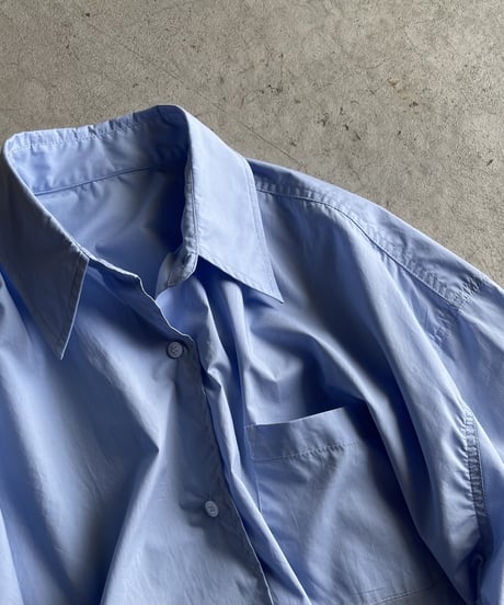 oversized blue shirt