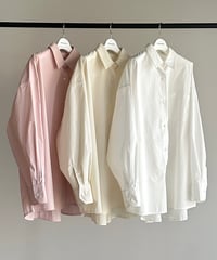 oversize shirt （white/yellow/pink）/3color