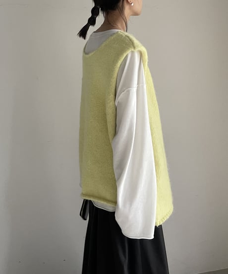 front button vest/2color