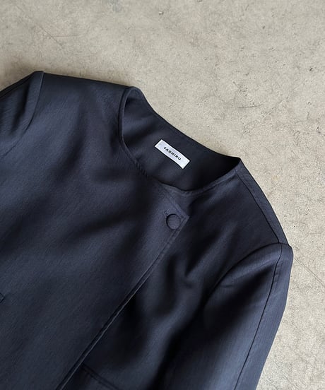 collarless jacket set up/3color/2size