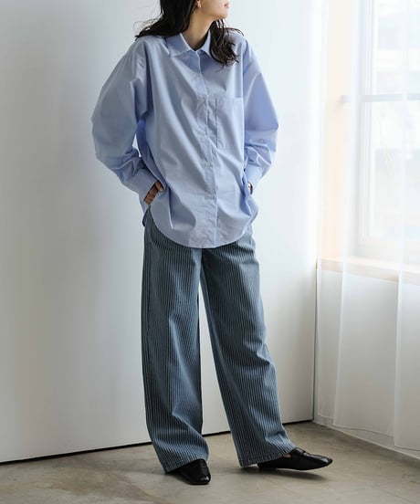 striped denim/2size