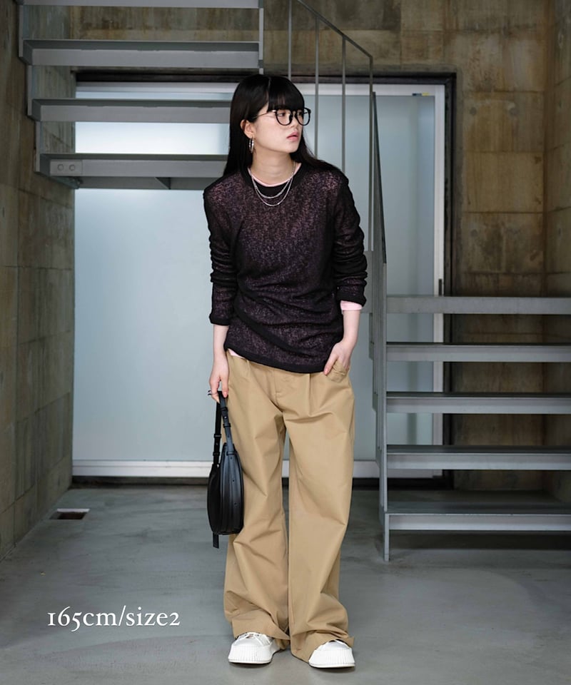 tuck wide chino pants/2color/2size | F A S H I R U tuck wide chino pants/2color/2size | F A S H I R U