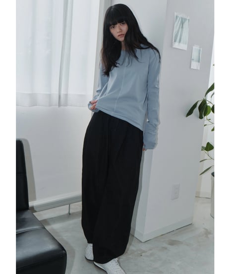 simple long sleeve T / 2type / 6color